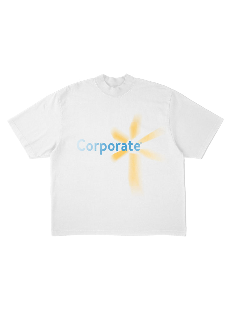 CORPORATE - White Heavyweight Tee