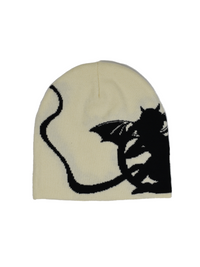 LITTLE DEVIL - Cream Beanie