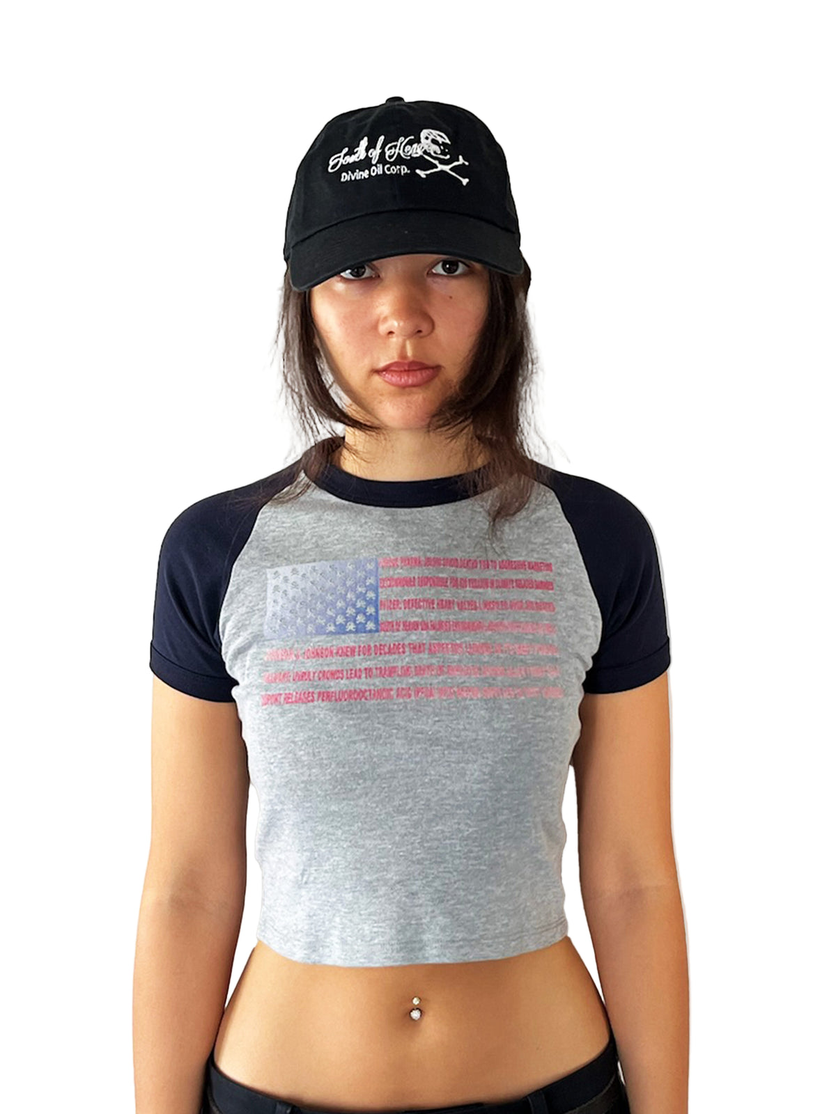 MADE IN AMERIKA - Ringer Baby Rib Top
