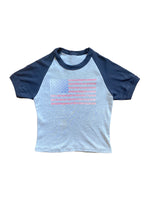 MADE IN AMERIKA - Ringer Baby Rib Top