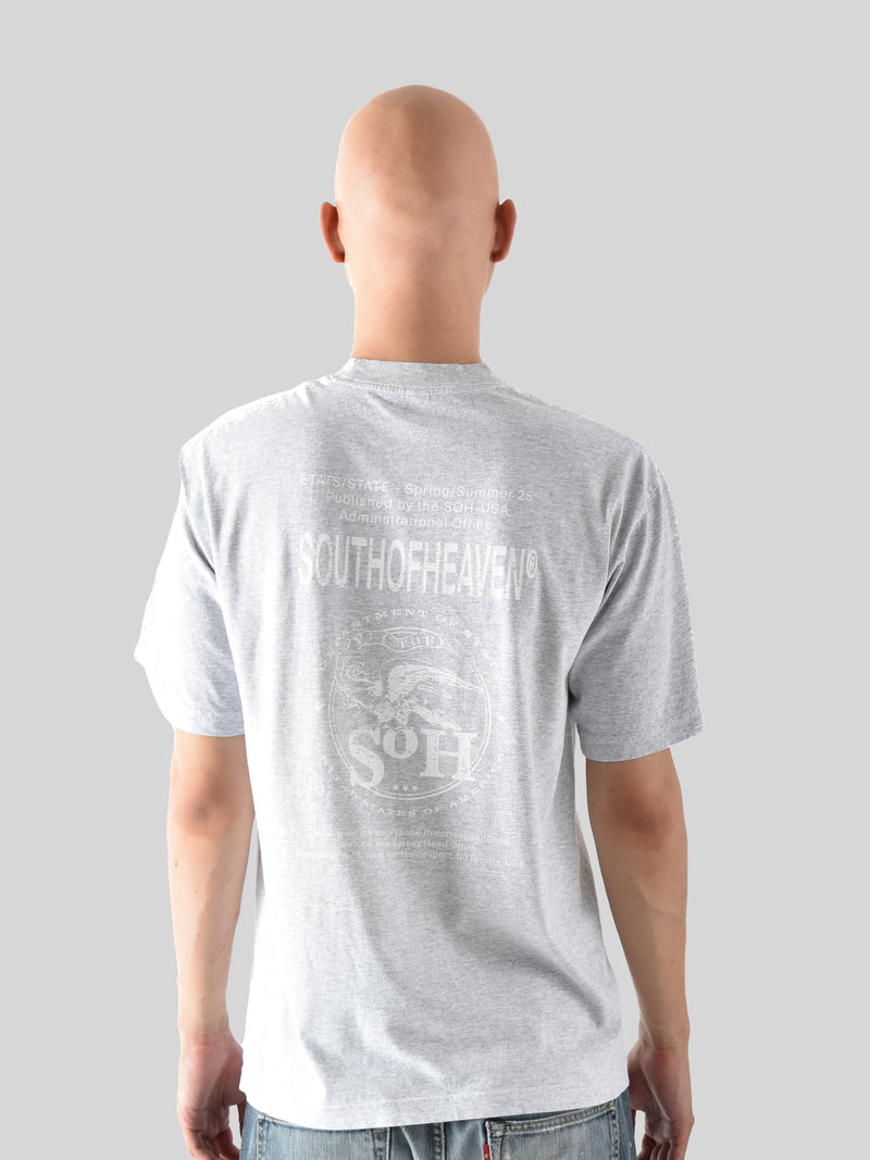 ÉTATS - Reversible Tee Grey