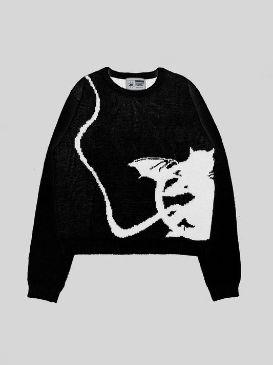 LITTLE DEVIL - Heavyweight Knitted Sweater