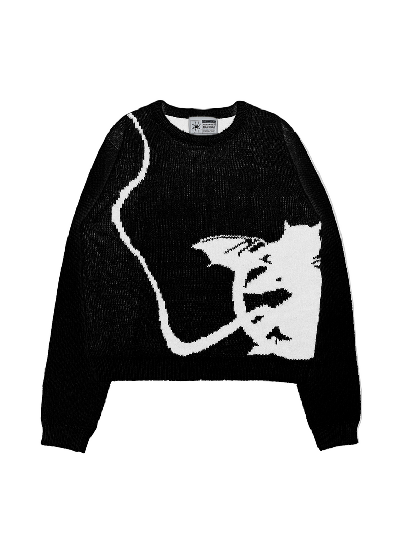 LITTLE DEVIL - Heavyweight Knitted Sweater
