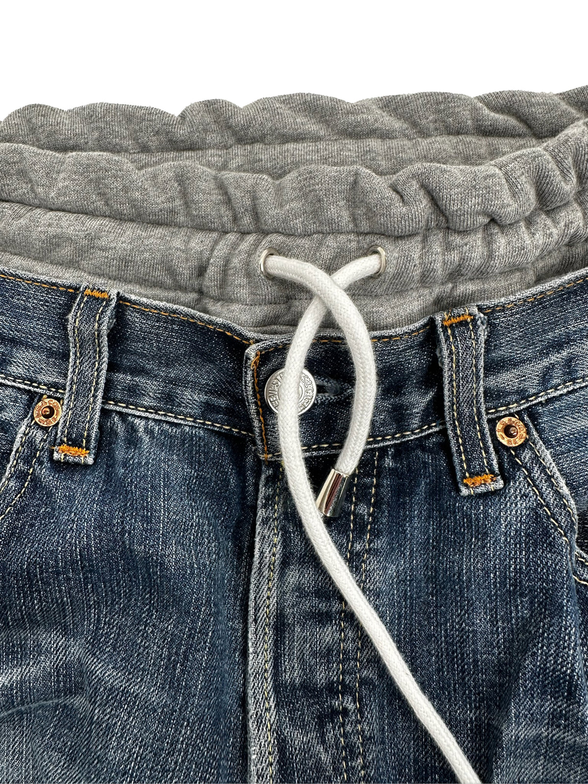 HYBRID SWEATDENIM - Indigo