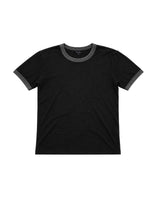 ASSAN RINGER TEE - Black / Grey