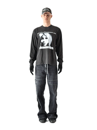 HEAVEN.US - Longsleeve Tee Washed Black