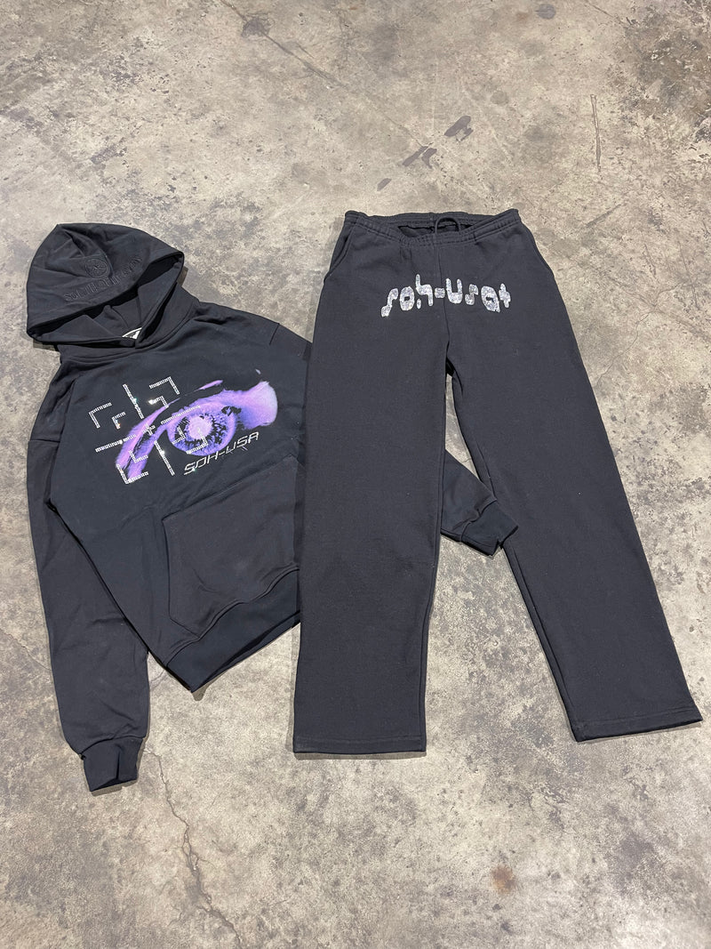 VISION - Rhinestone Baggy Sweatpants