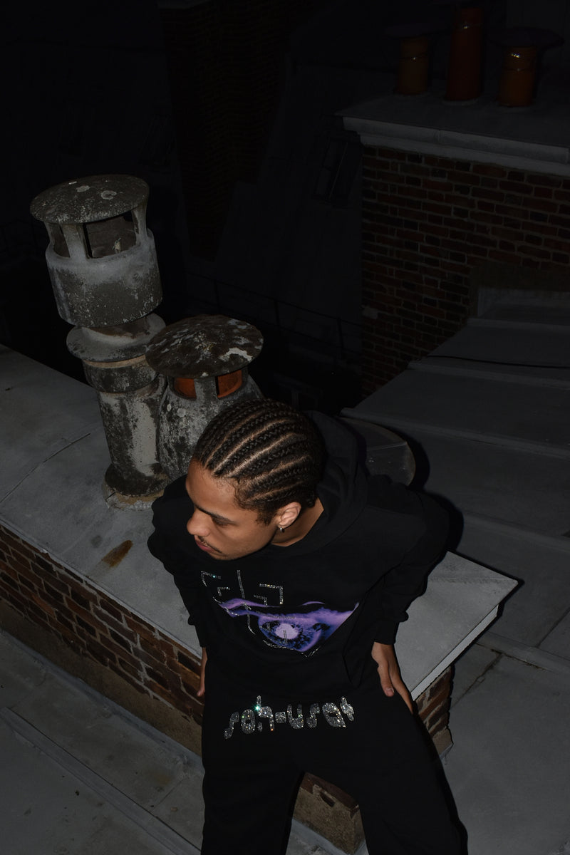 VISION - Rhinestone Baggy Sweatpants