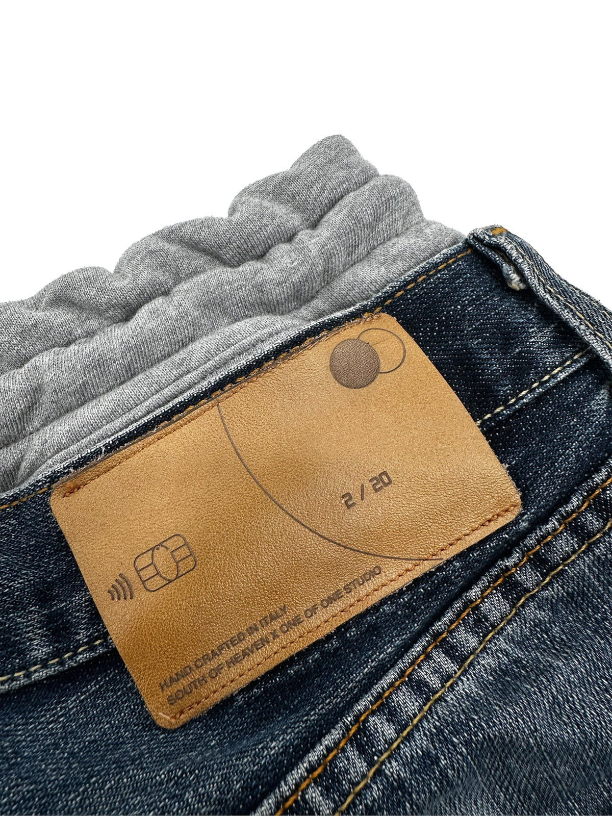 HYBRID SWEATDENIM - Indigo