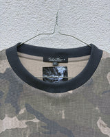 DISTRESSED PATCHWORK THERMAL - CAMO GREEN