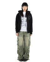 SERENITY - Embroidered Zip-Up Hoodie