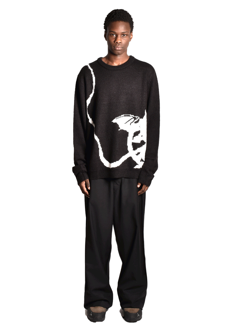 LITTLE DEVIL - Heavyweight Knitted Sweater