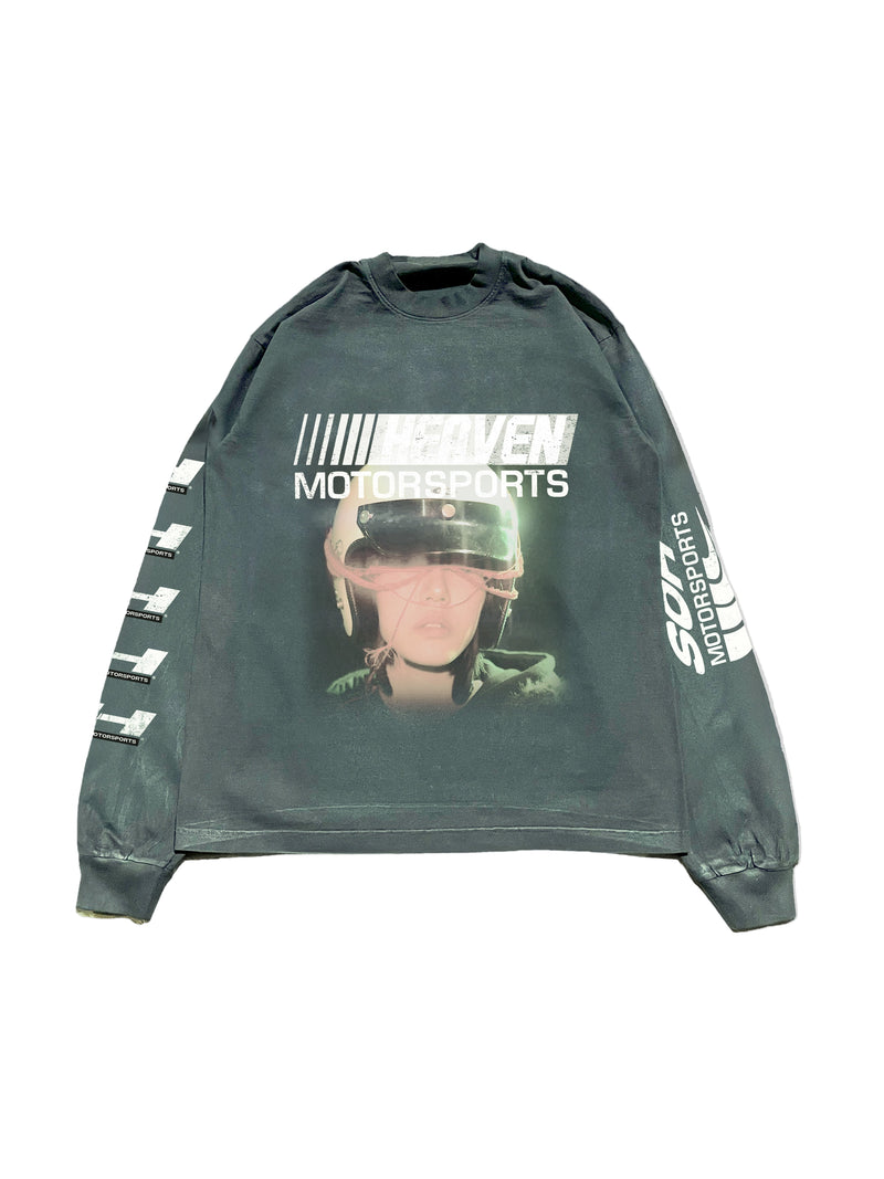 MOTORSPORT - Washed Green L/S T-Shirt