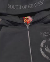 SERENITY - Embroidered Zip-Up Hoodie