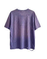 HUGO DISTRESSED GHOST POCKET TEE - VIOLET