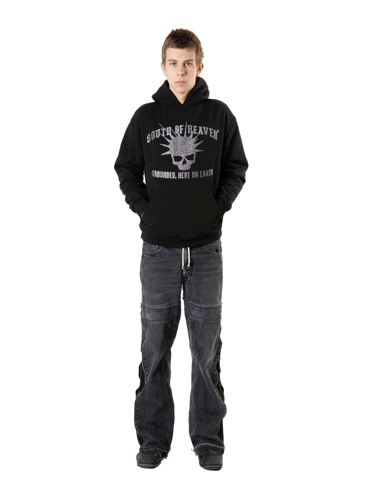 SKULLY - Heavyweight Rhinestone Hoodie