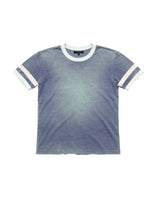 ASSAN RINGER TEE - Washed Blue