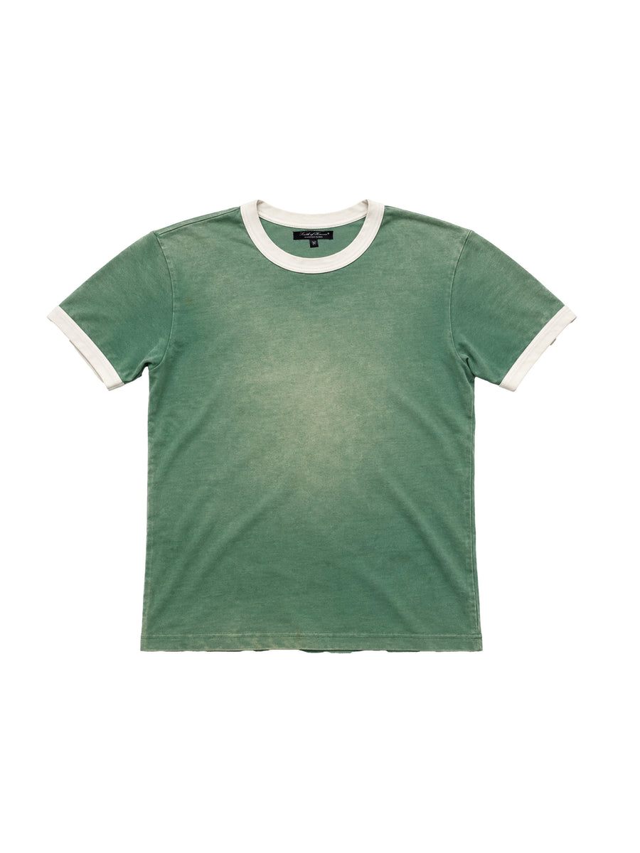 ASSAN RINGER TEE - Washed Green