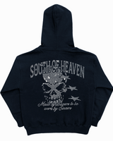 777 DIVISION  - RHINESTONE ZIP HOODIE