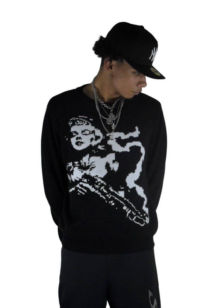 HOT SHOT - HEAVYWEIGHT KNITTED SWEATER