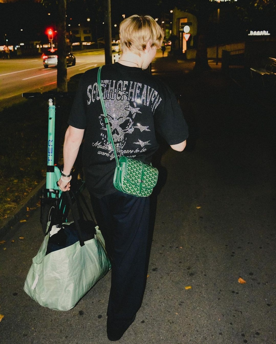 777 DIVISION - BACK + FRONT RHINESTONE TEE