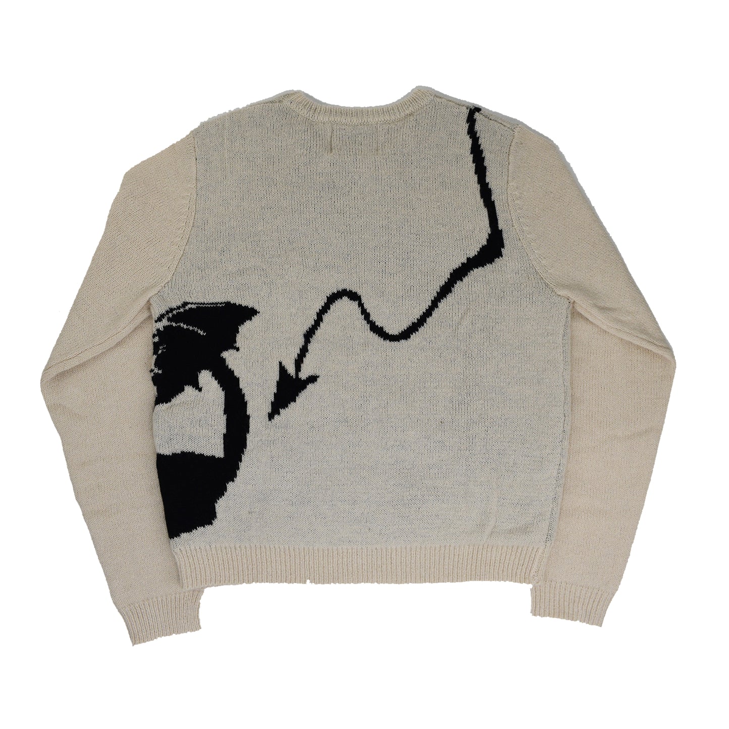 LITTLE DEVIL - Cream Mohair Knit Sweater