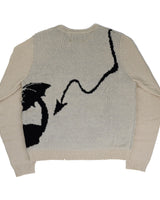 LITTLE DEVIL - Cream Mohair Knit Sweater