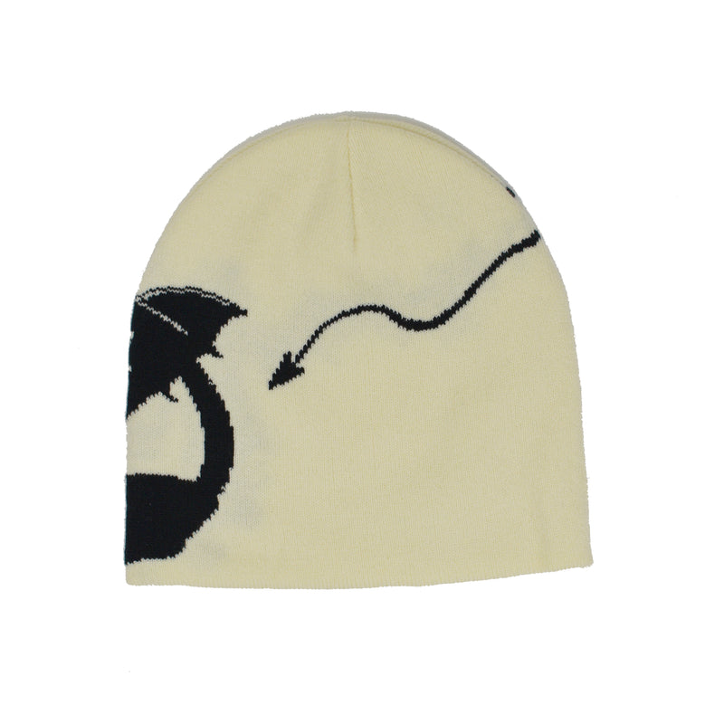LITTLE DEVIL - Cream Beanie
