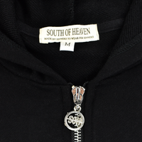 DOUBLE CROSS - RHINESTONE ZIP