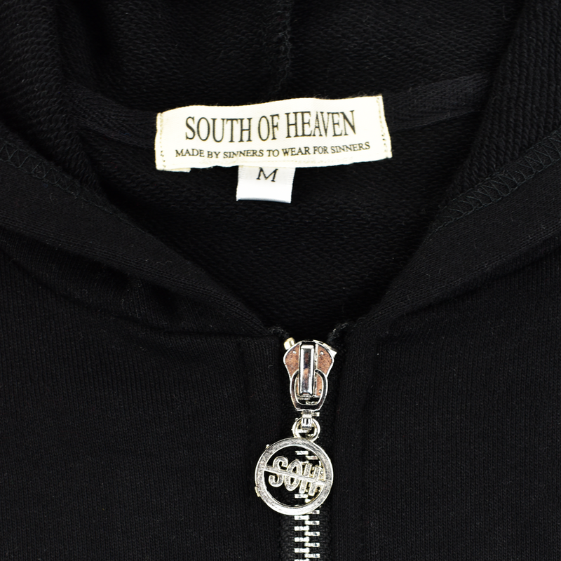 DOUBLE CROSS - RHINESTONE ZIP