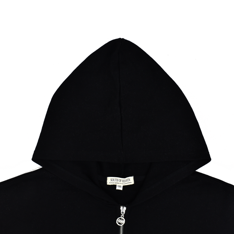 DOUBLE CROSS - RHINESTONE ZIP